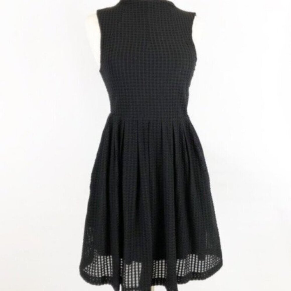 Anthropologie Deletta Black Cosgrove Midi Dress Size Xs